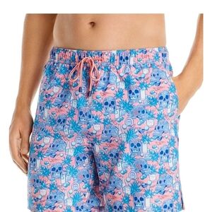 Peter Millar Ranch Water Printed Swim Trunks